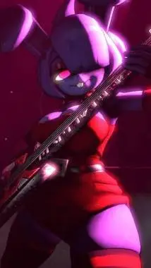 ai character: bonfie 💜❤️ background
