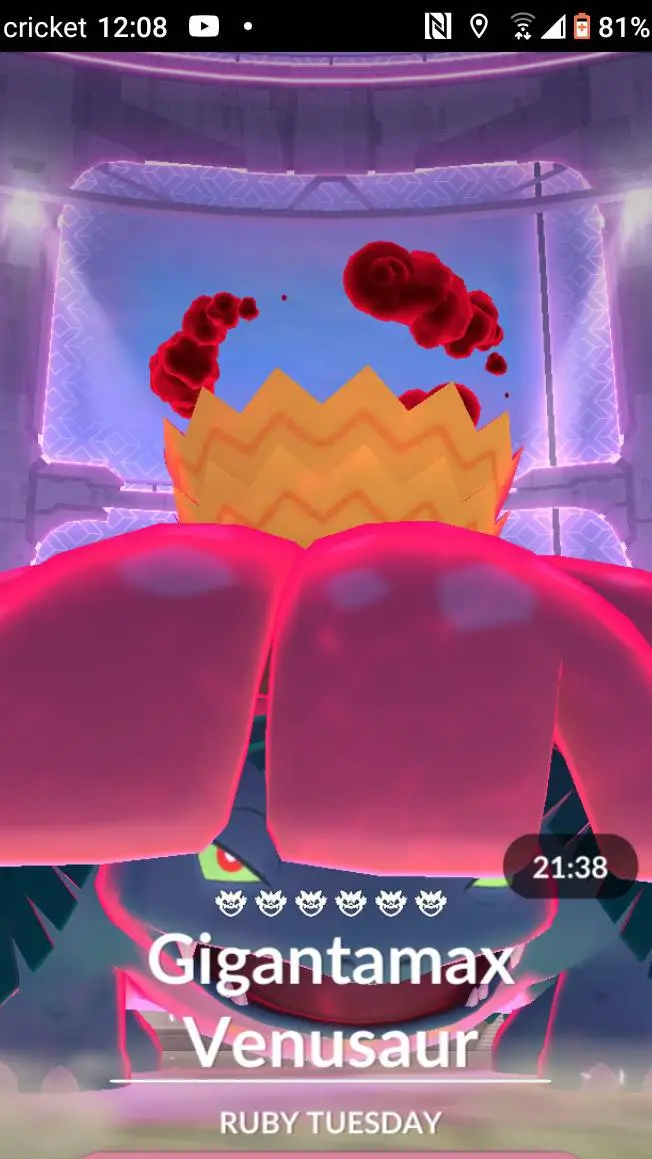 ai character: Gigantamax Vensaur background