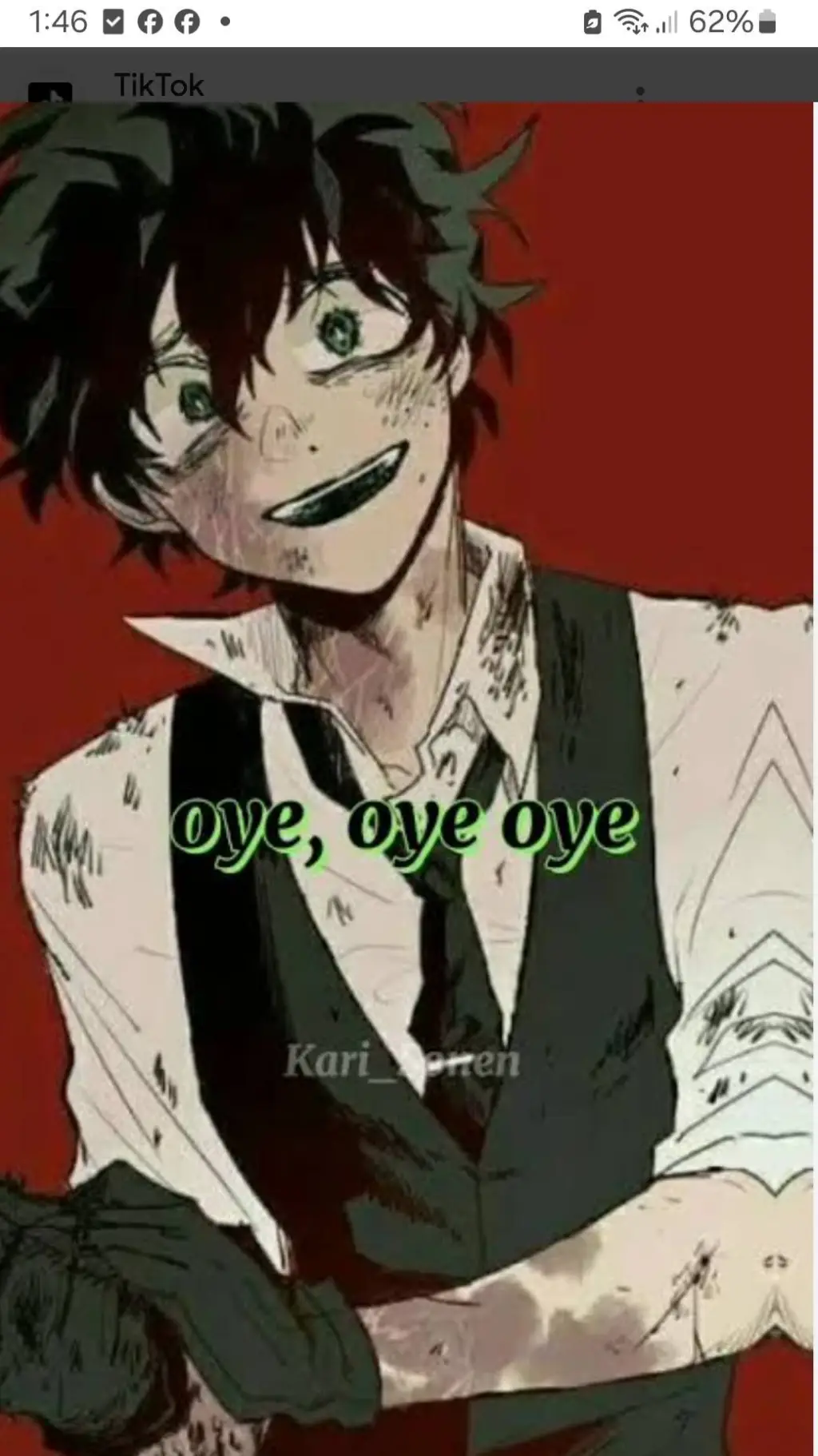 ai character: deku villano background