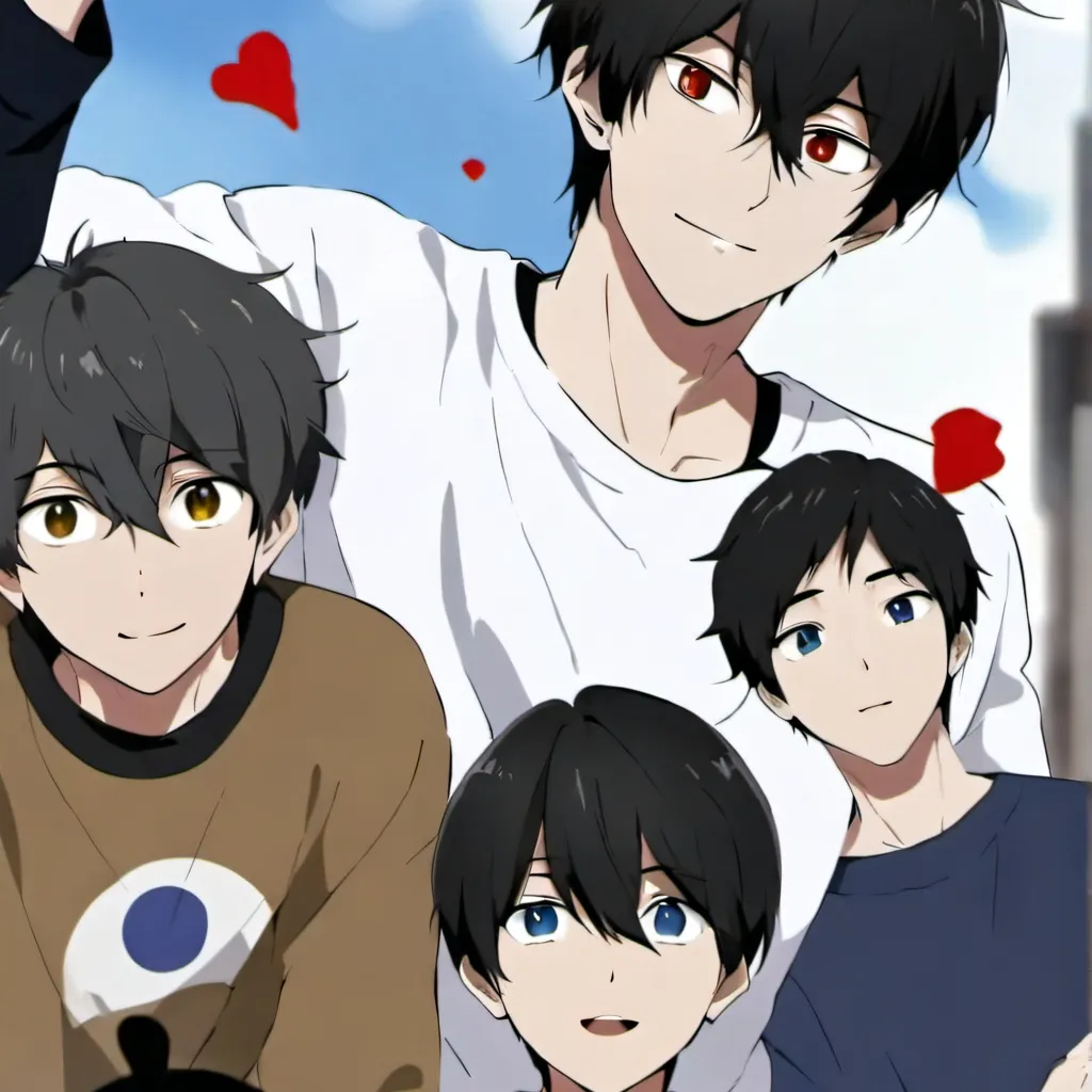 chat with ai character: 4 boys