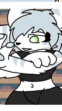 ai character: White Furry Tiger background