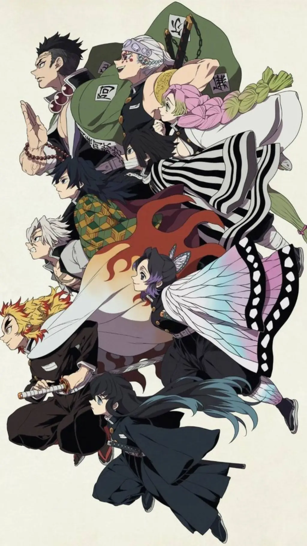 ai character: Hashiras! background