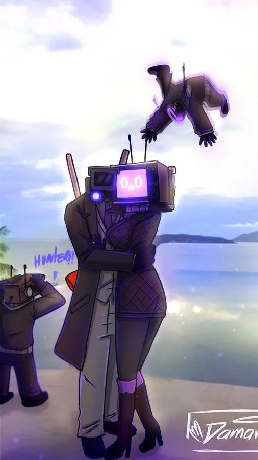 ai character: Tv woman x plunger background