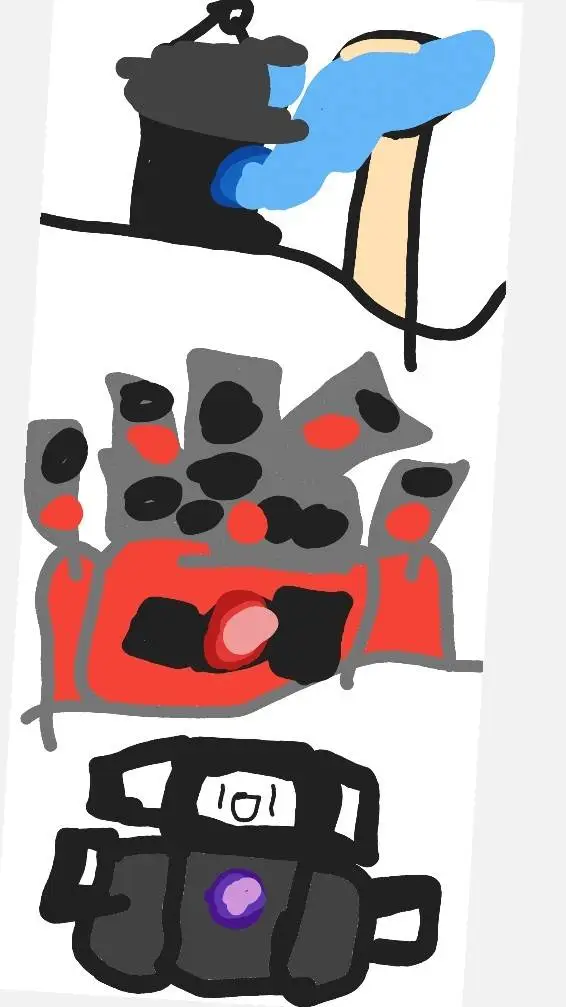 ai character: Los tres titanes  background