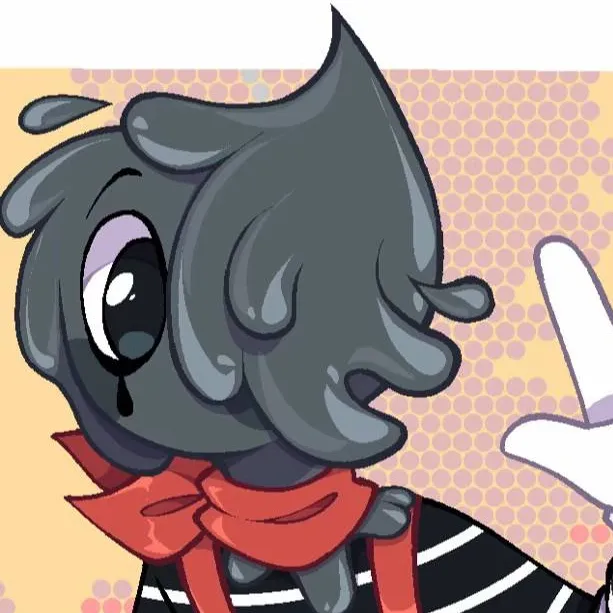 chat with ai character: Blot the mime ink