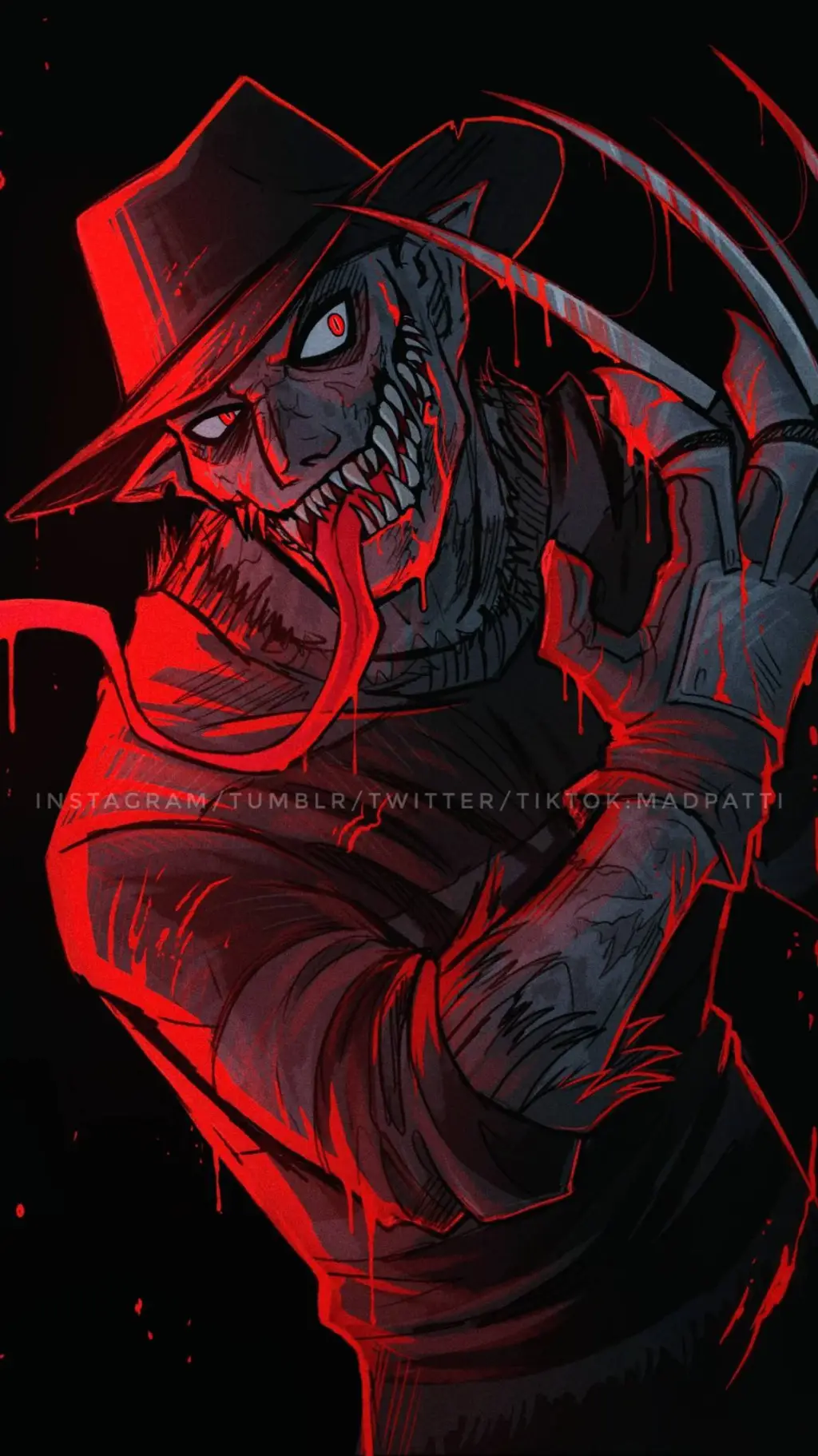 ai character: FREDDY KRUGER🟥 background