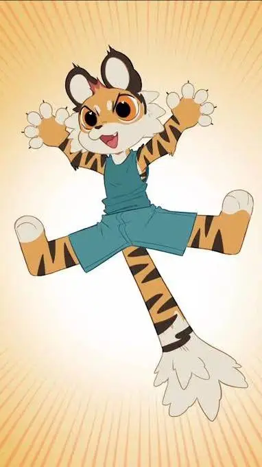 ai character: Red background