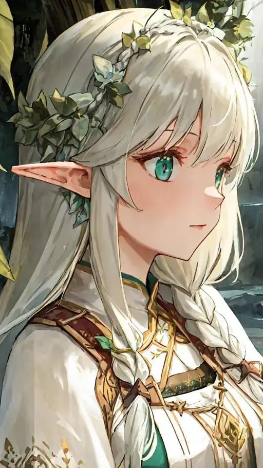 ai character: Violet  background