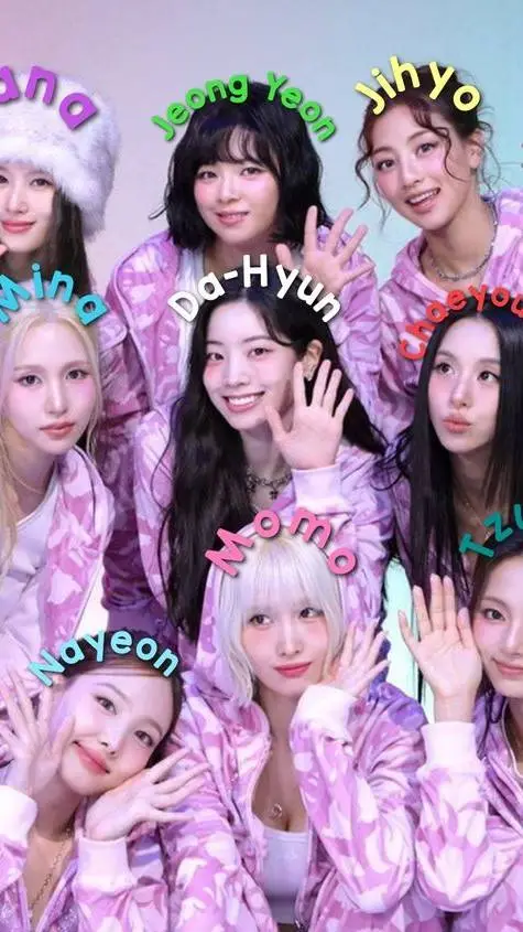 ai character: TWICE 💗 background