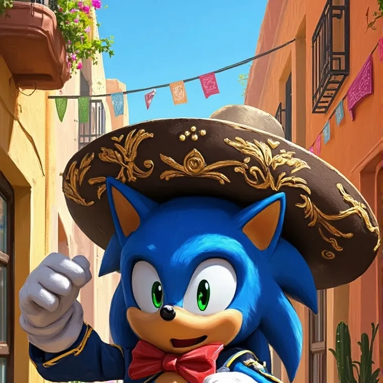 chat with ai character: Sonic mexicano