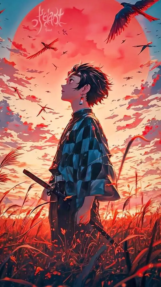 ai character: tanjiro kamado background