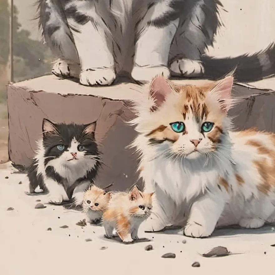 chat with ai character: Mama cat