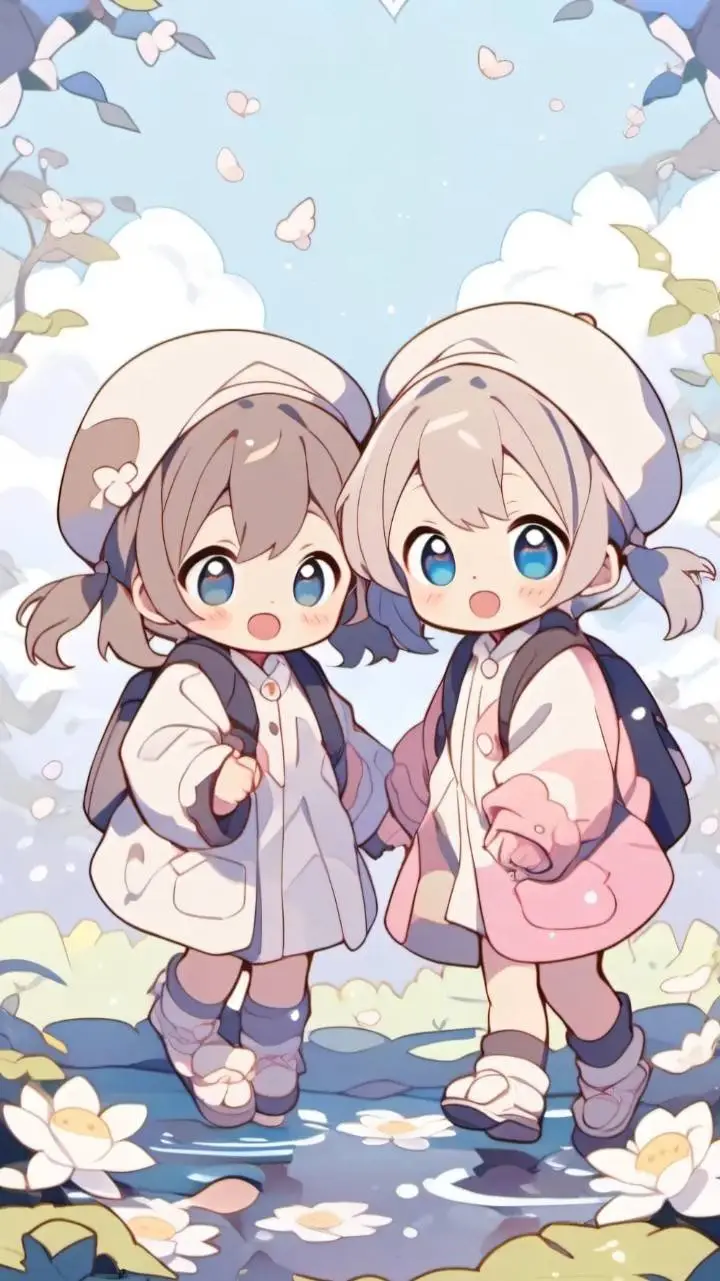 ai character: Amalia y Amelia  background