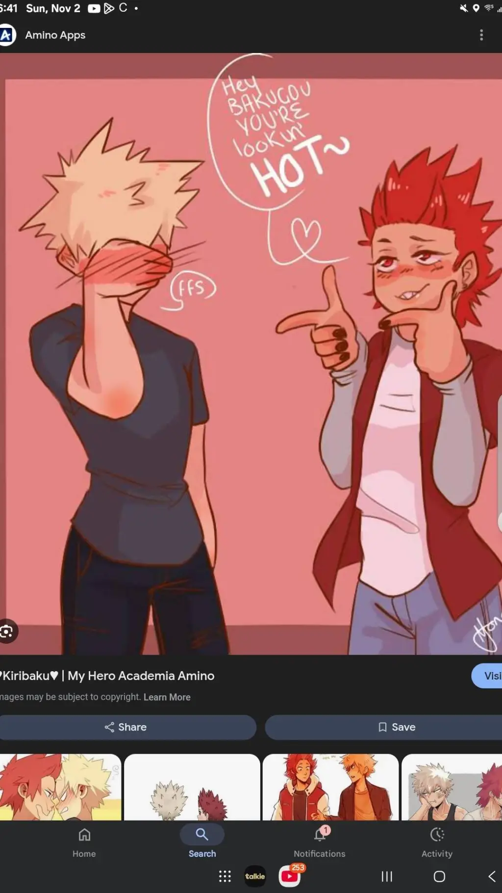 ai character: kiribaku background