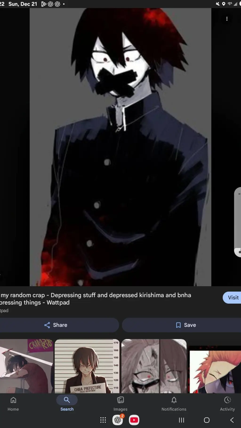 ai character: kirishma alexthema background