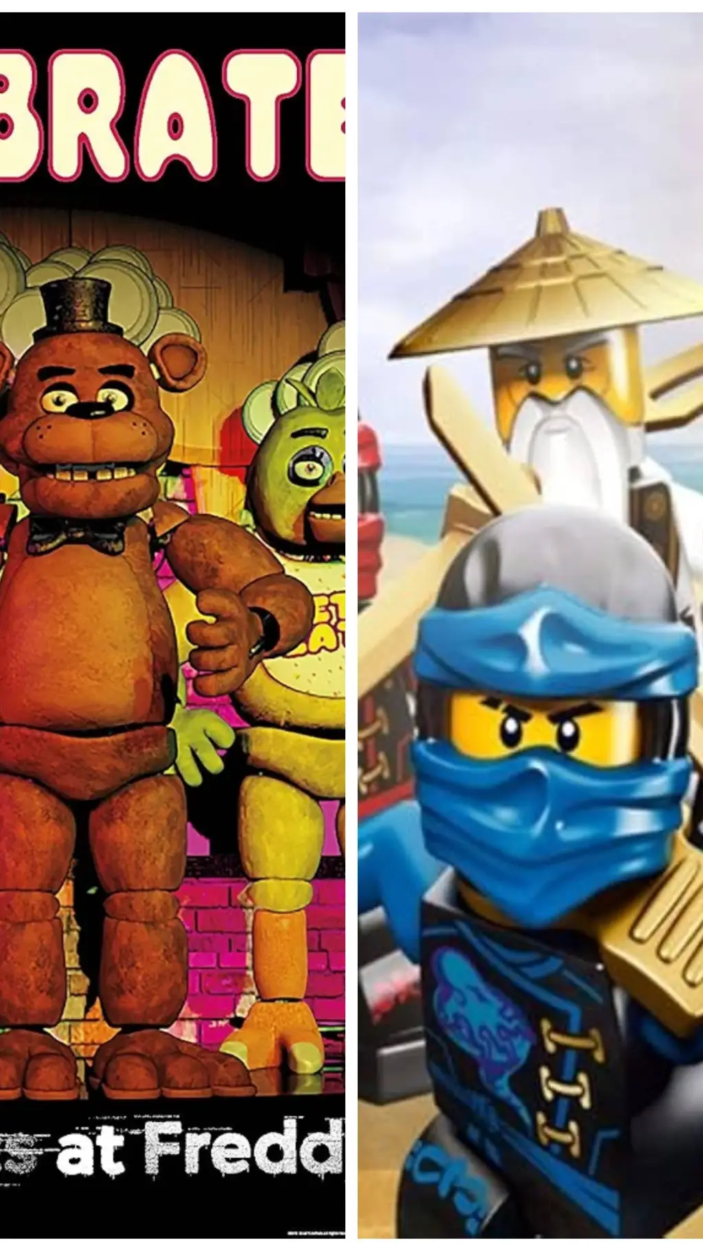 ai character: Ninjago X FNAF background