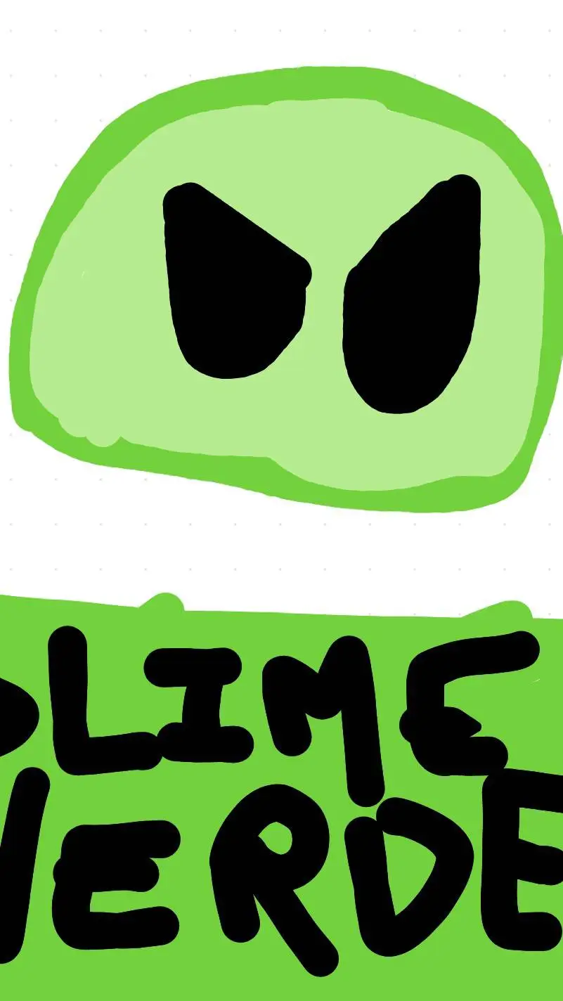 ai character: Slime Verde background