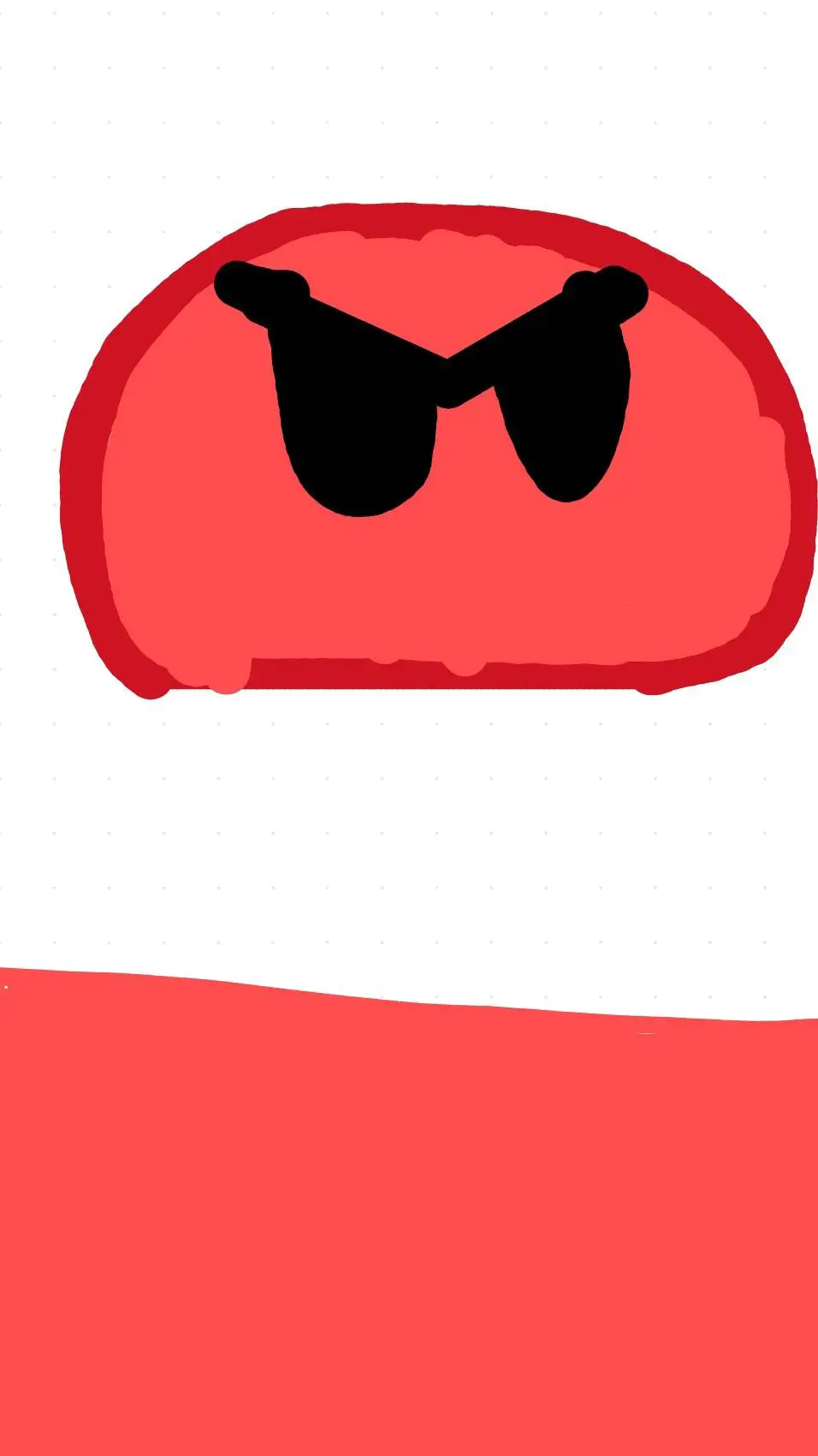 ai character: Slime Rojo background