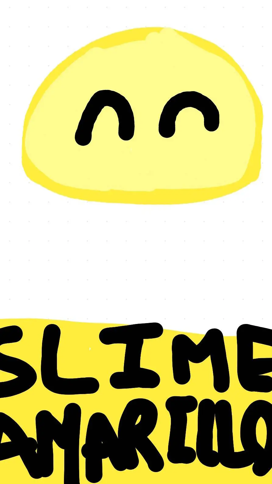 ai character: Slime amarillo  background
