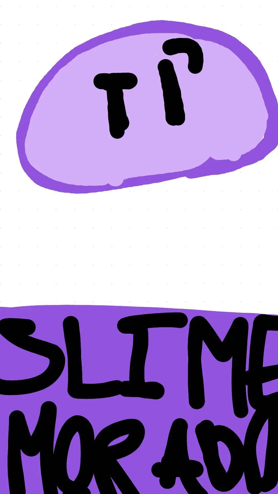 ai character: Slime Morado background
