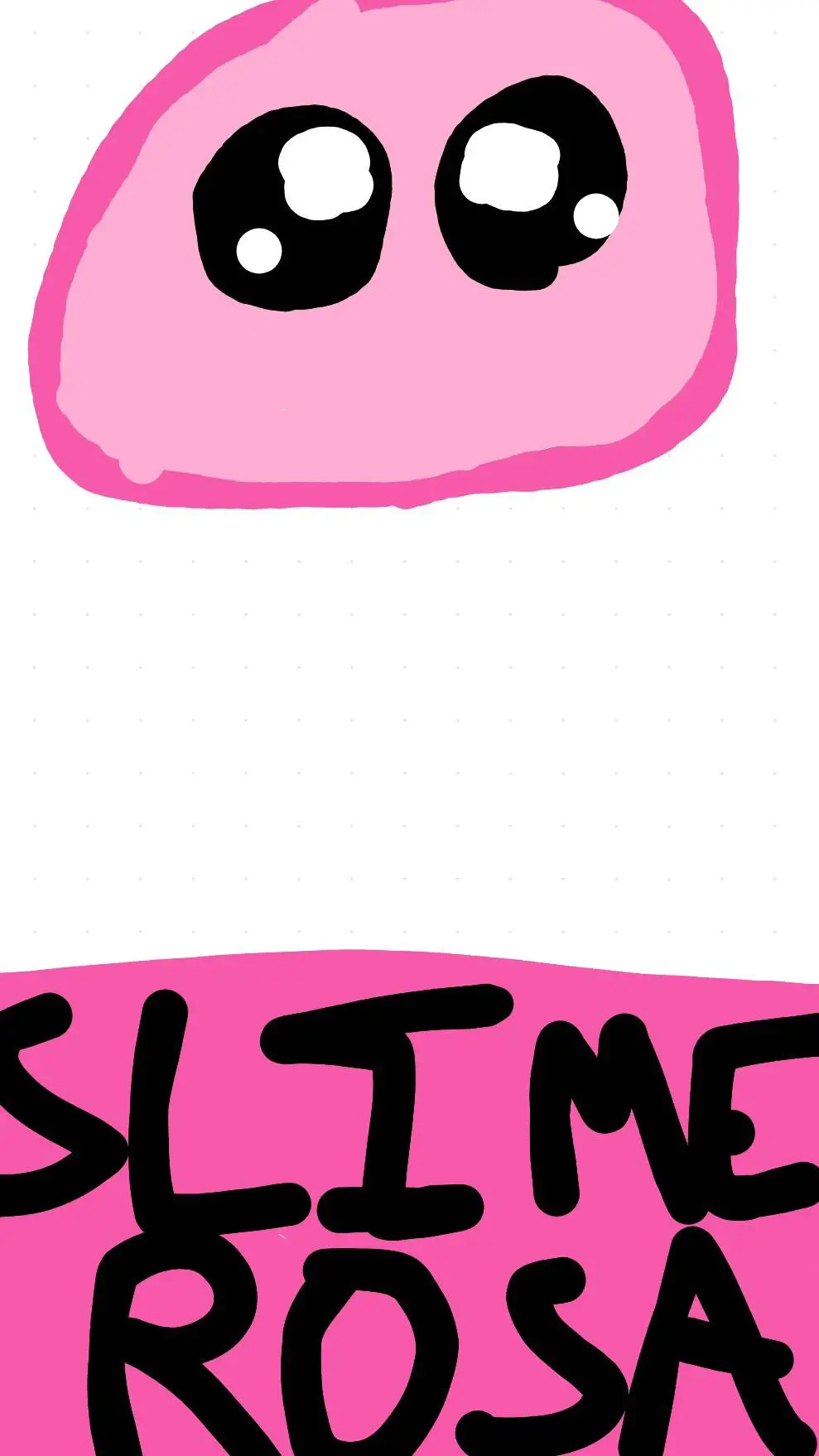 ai character: Slime rosa background