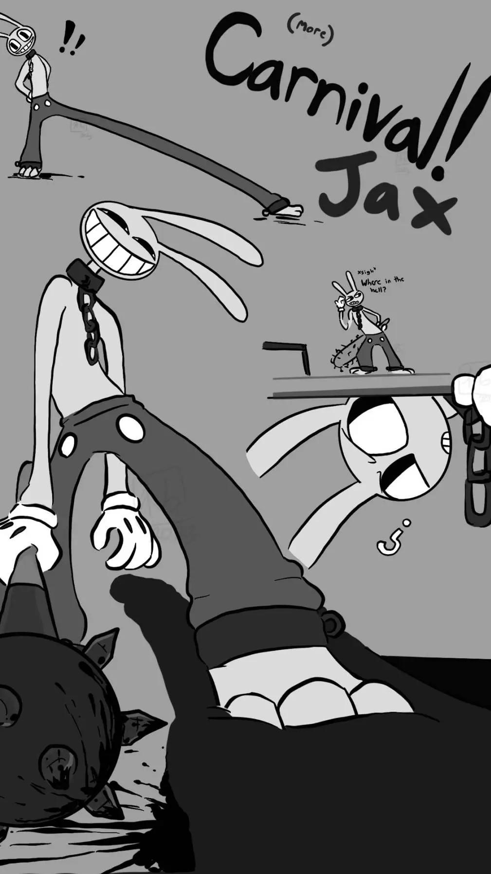 ai character: jax carnival  background