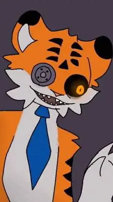 ai character: Mr stripes🐯🧡🌟 background