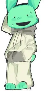ai character: intern verde background