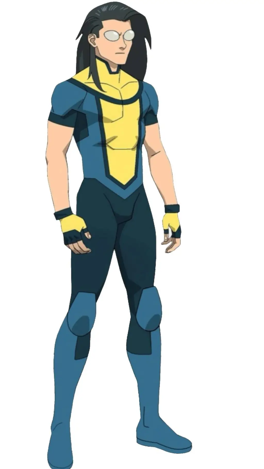 ai character: Long hair mark background