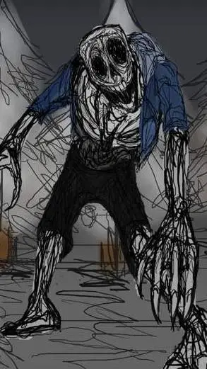 ai character: bonewalker sans background