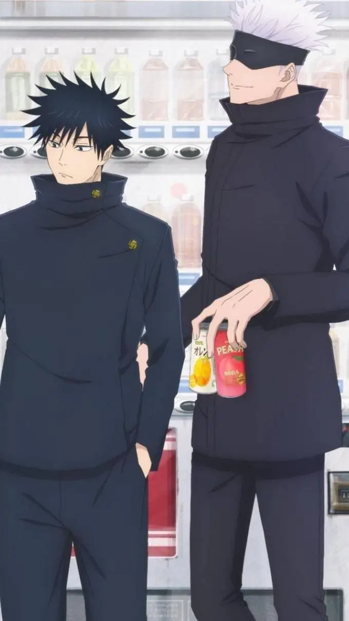 ai character: gojo and megumi background