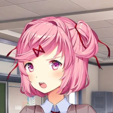 chat with ai character: Natsuki (DDLC)