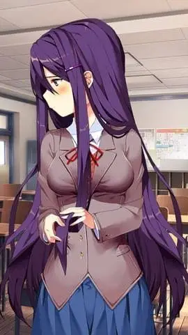 ai character: Yuri (DDLC) background