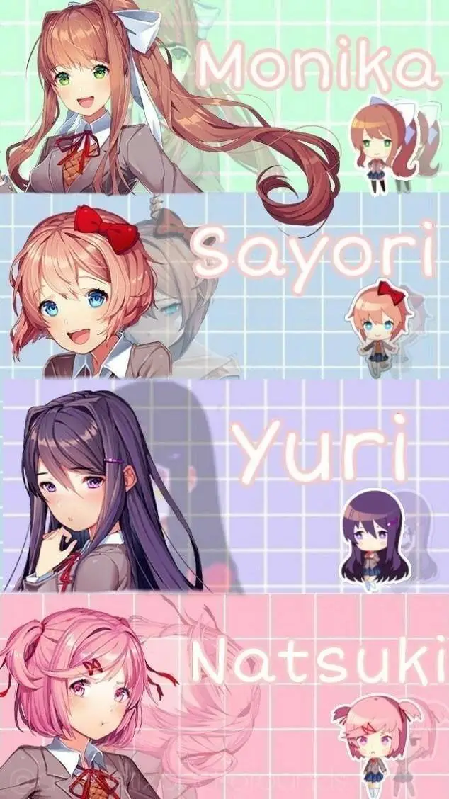 ai character: DDLC background