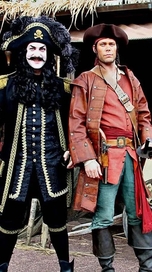 ai character: Langemann og Pinky background