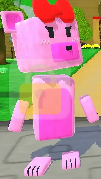 ai character: Sweetgirl bear background