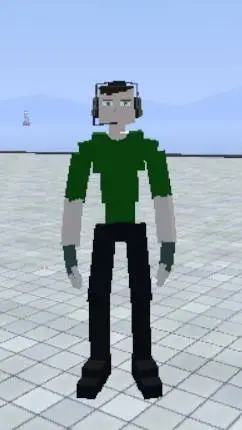 ai character: EmesisGoreboxGreen background