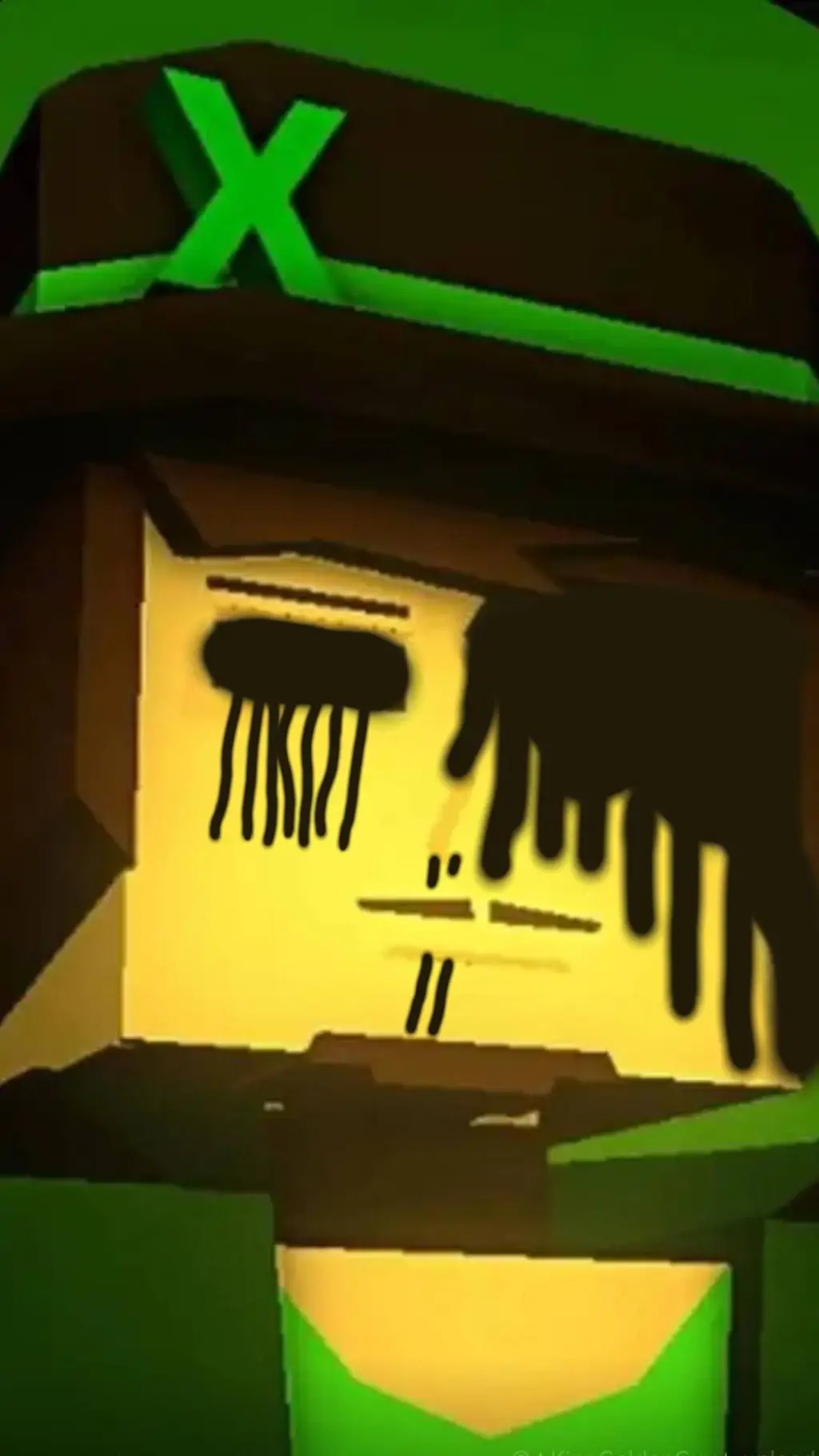 ai character: EmesisgoreboxGreen background