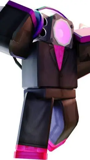 ai character: RobloxSpeakerwoman background