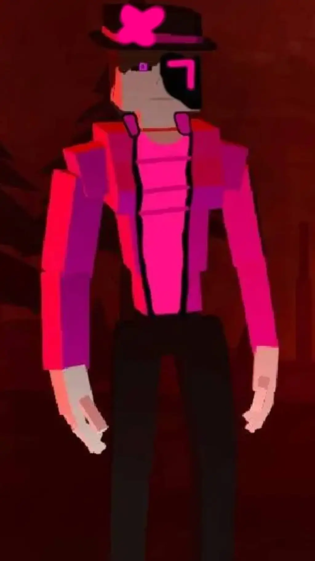 ai character: PinkGirlX background