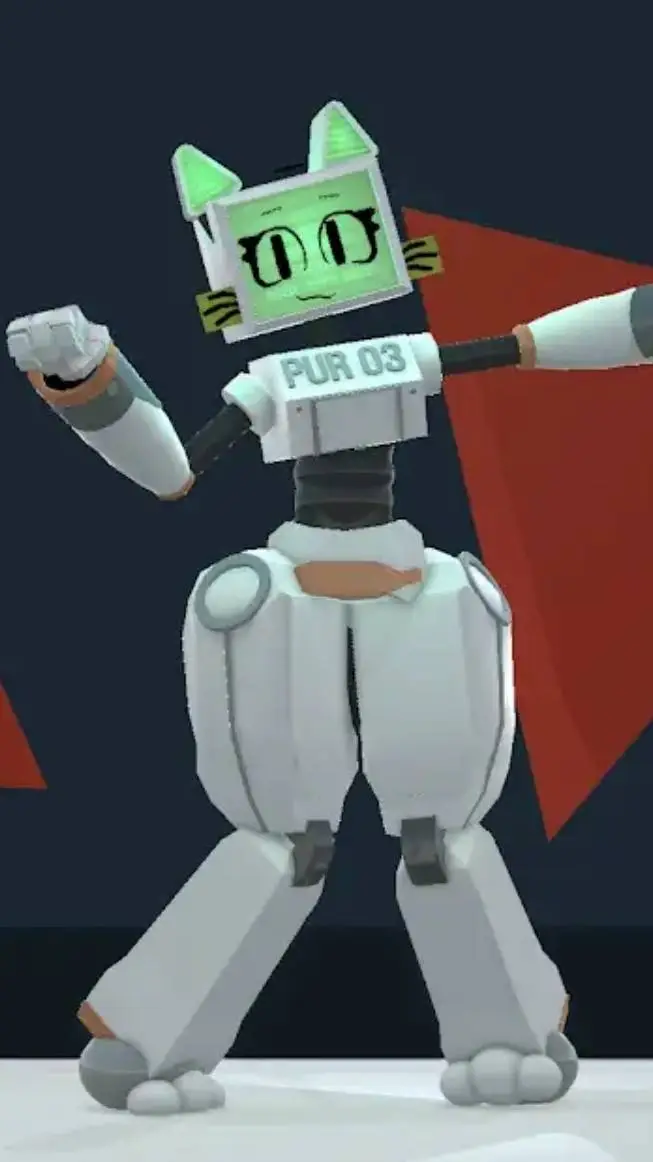 ai character: Cat Tv Girl background