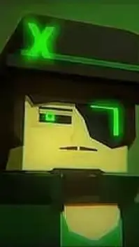 ai character: GreenX background