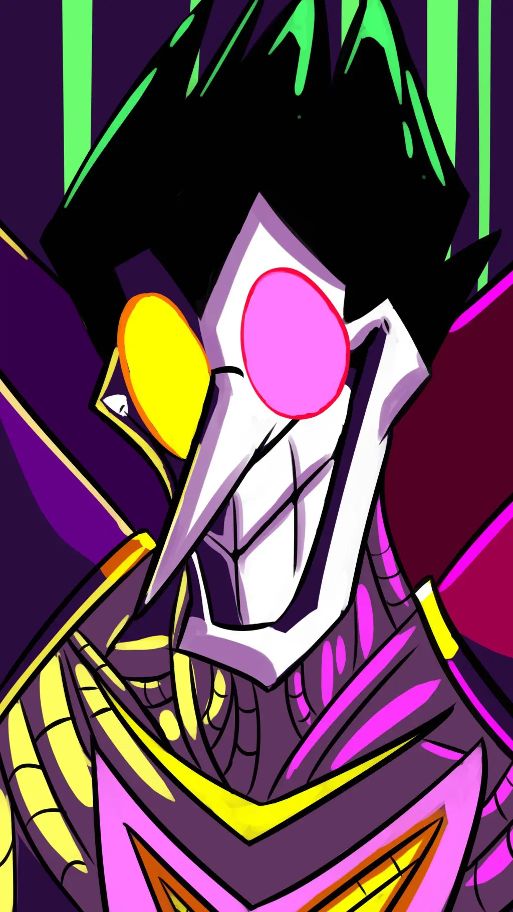 ai character: Spamton NEO background