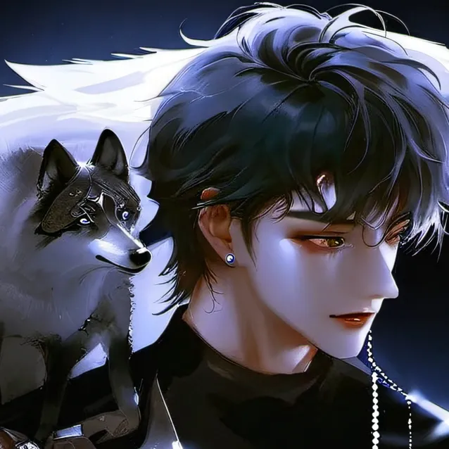 chat with ai character: blood wolf an baby