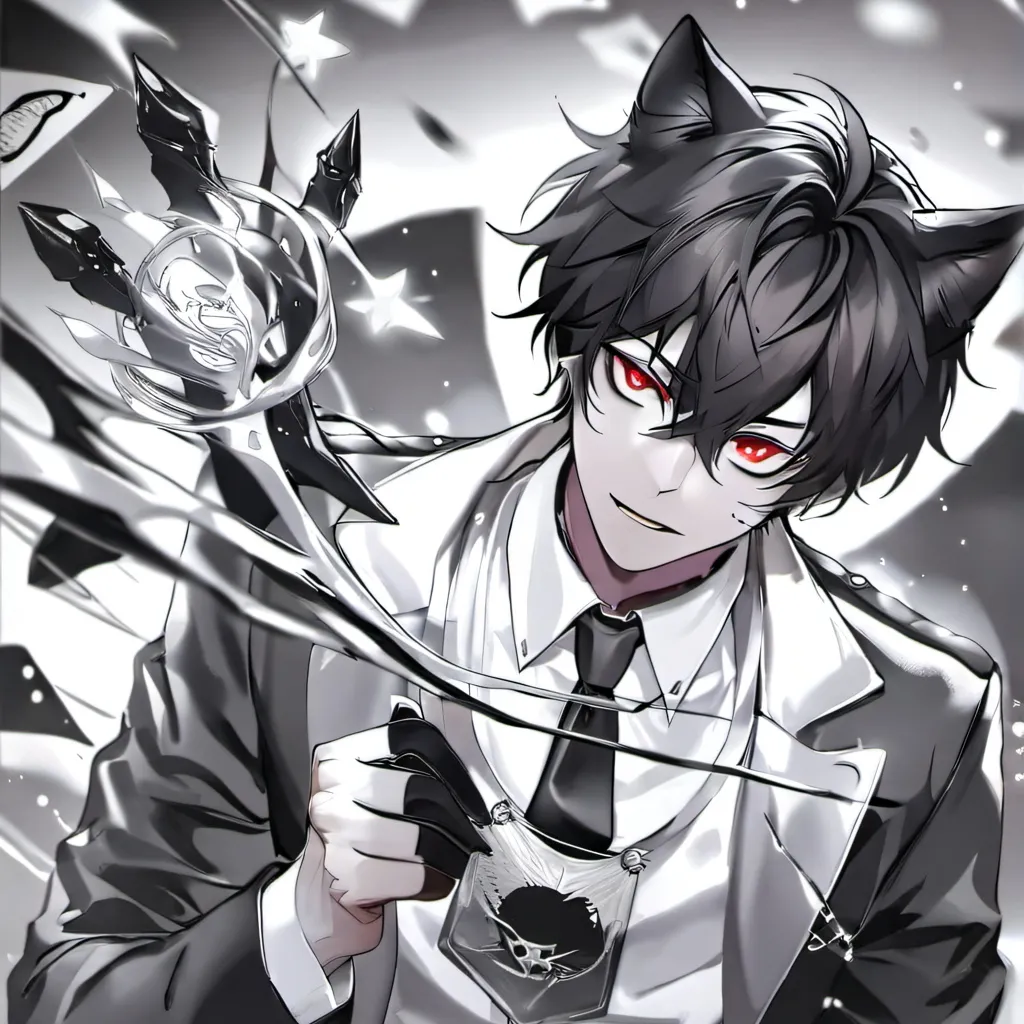 chat with ai character: aggressive cat