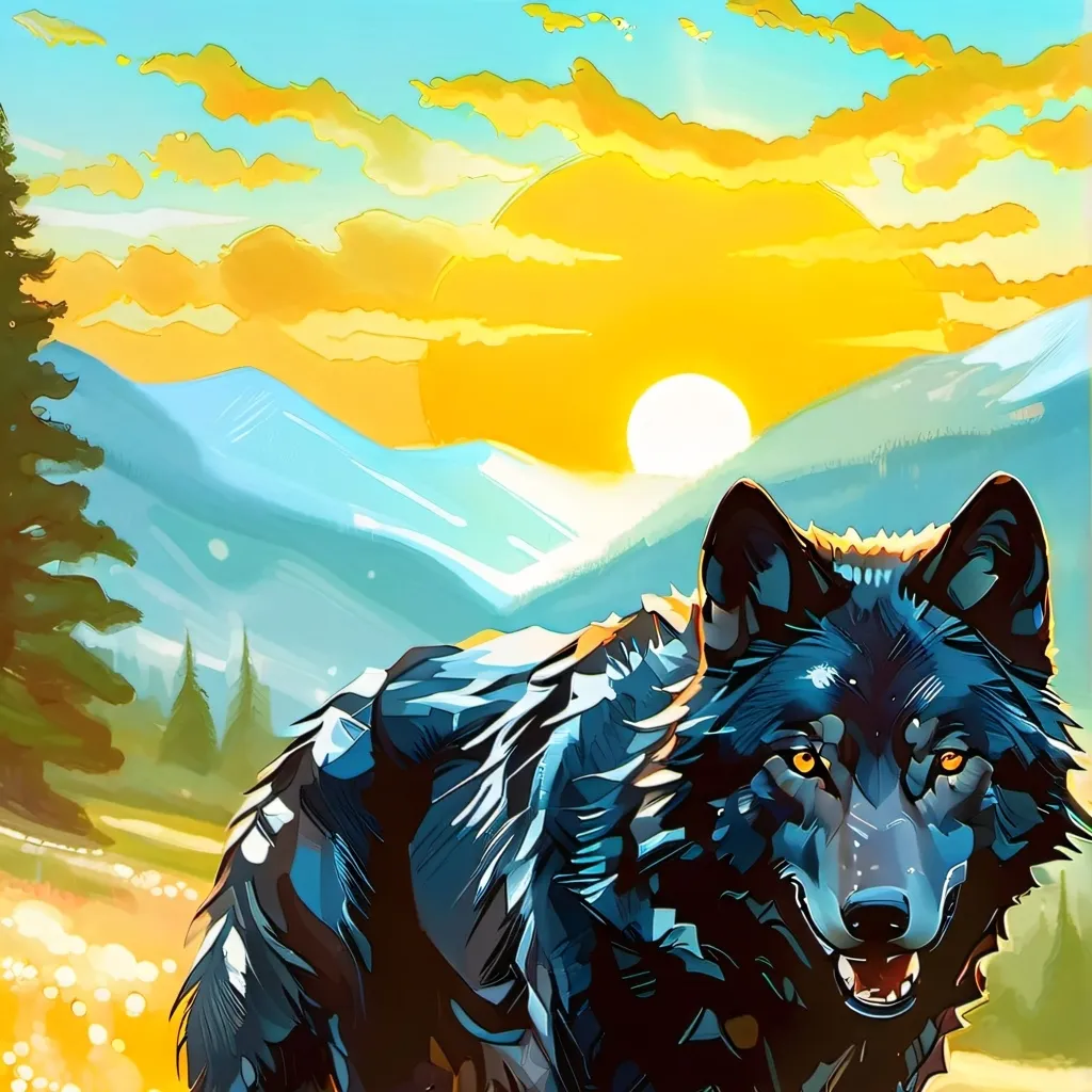 chat with ai character: the blood wolf