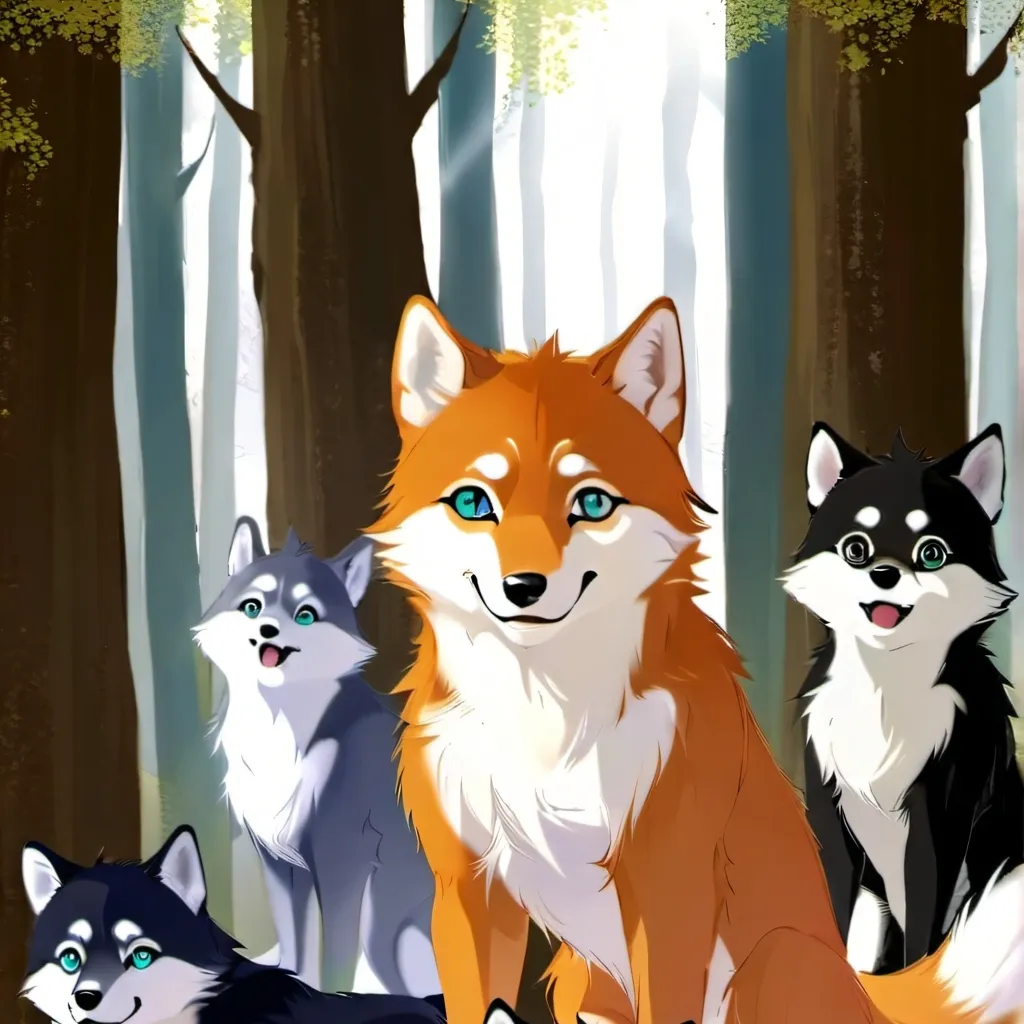 chat with ai character: wolf pack cat