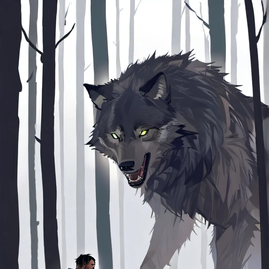 chat with ai character: wolf toddler