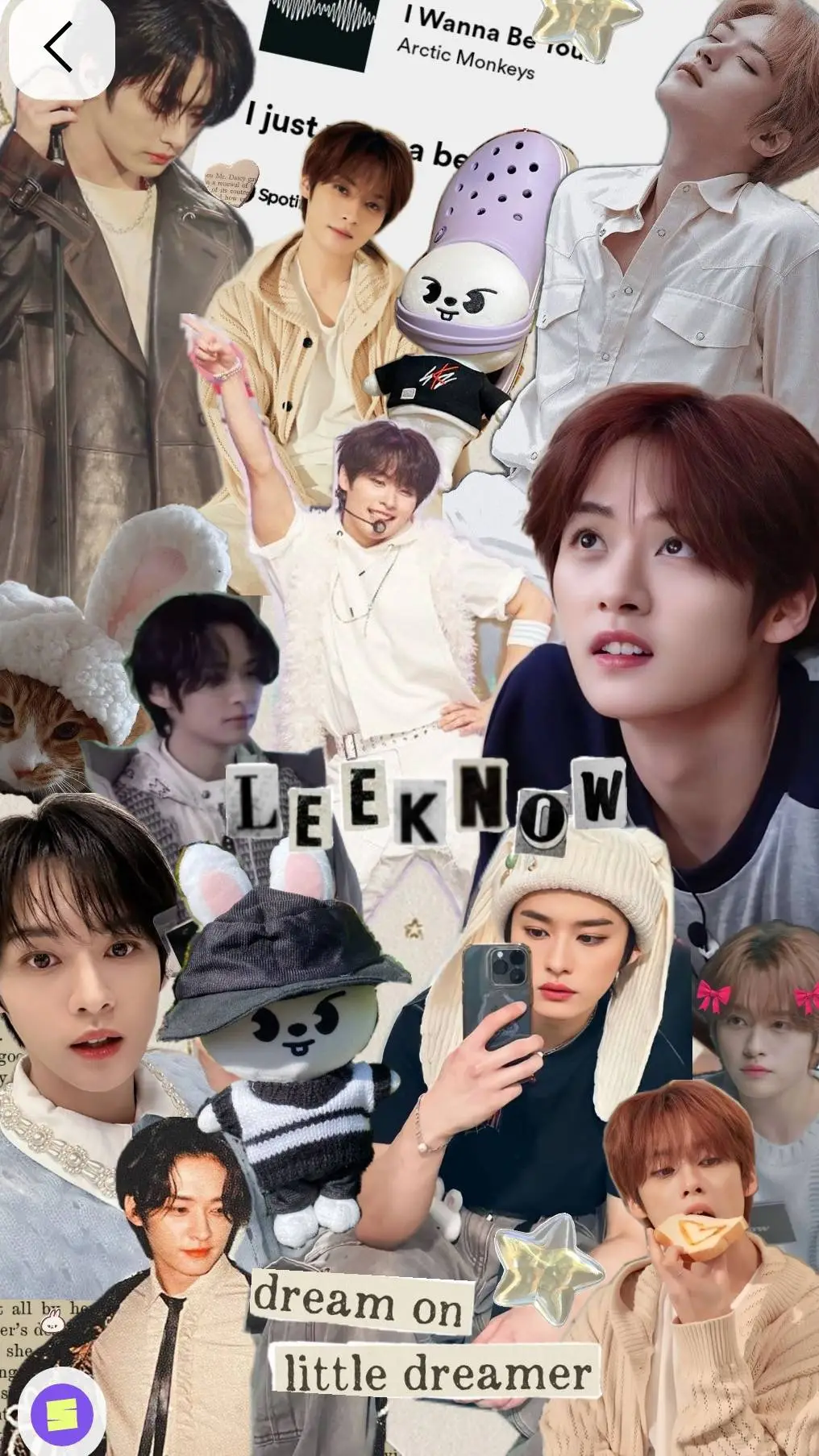 ai character: LeeKnow  background