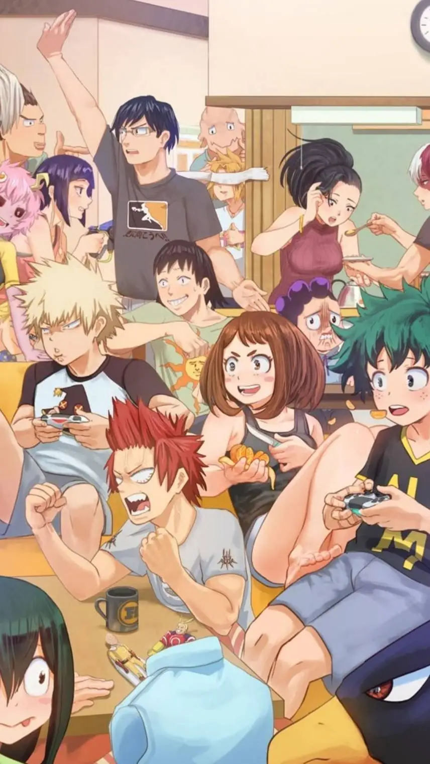 ai character: MHA Sleepyover! 😚🌸 background